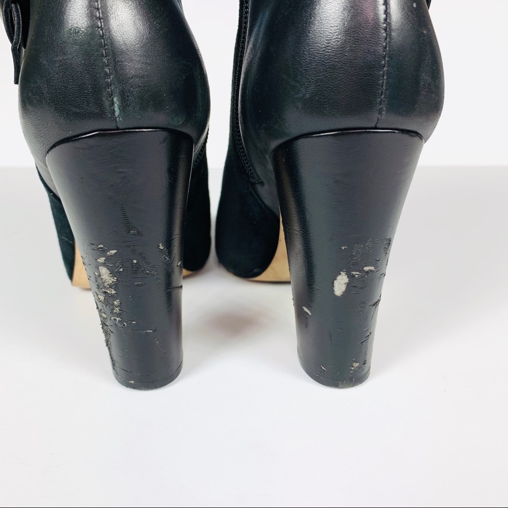 White House Black Market Heeled Boots Black - Picture 5 of 6